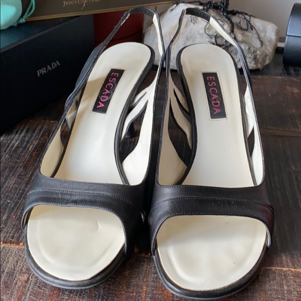 Escada sling back shoes/heels